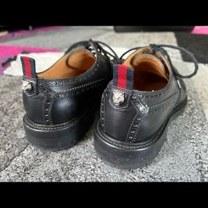 Gucci Spirit Leather Brogue Lace-Up Black G8.5 (fits like US 9.5) Retail $950